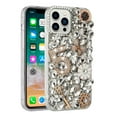 thumbnail image 3 of For iPhone 15 Full Diamond with Ornaments Case Cover - Crystal Five Ornament Floral, 3 of 3