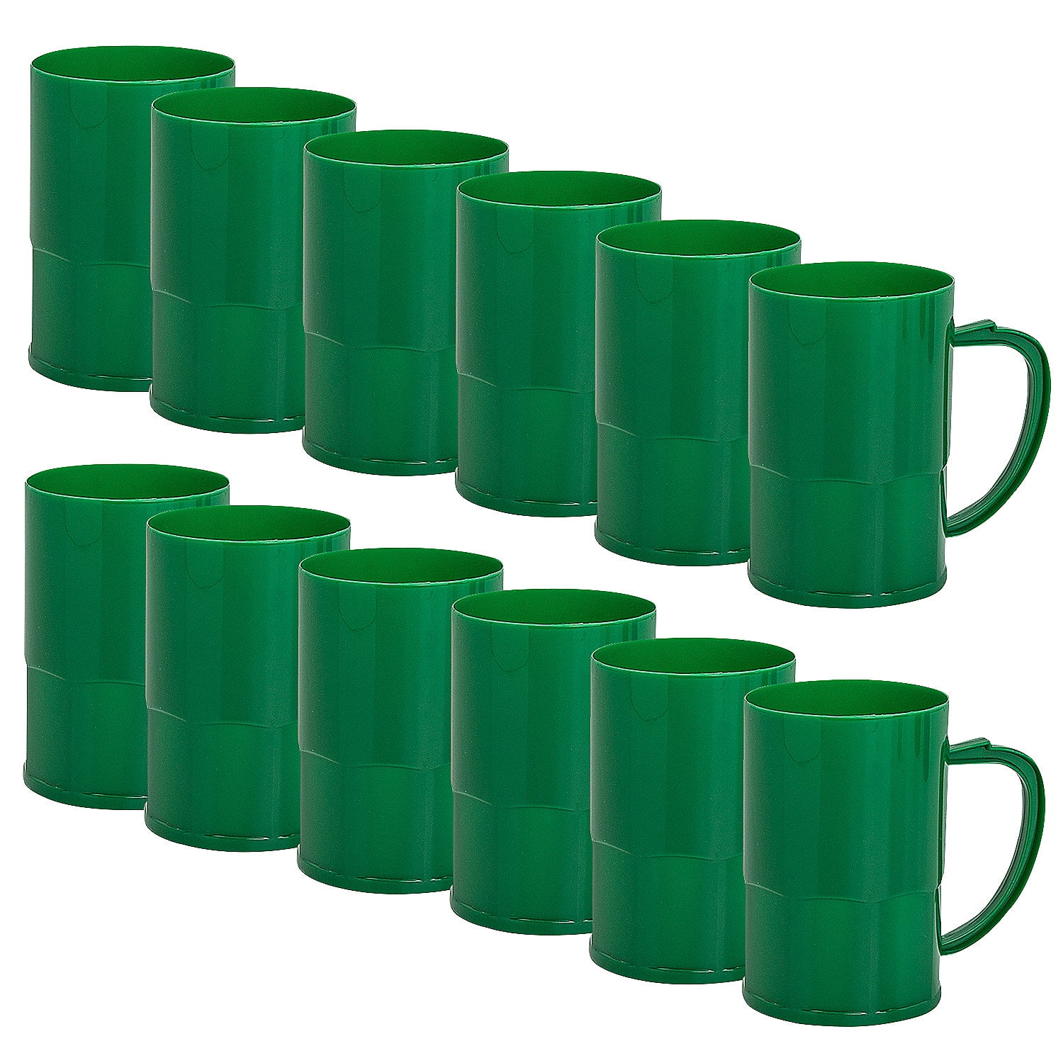 Fun Express Bulk 60 Count Green Plastic Mugs