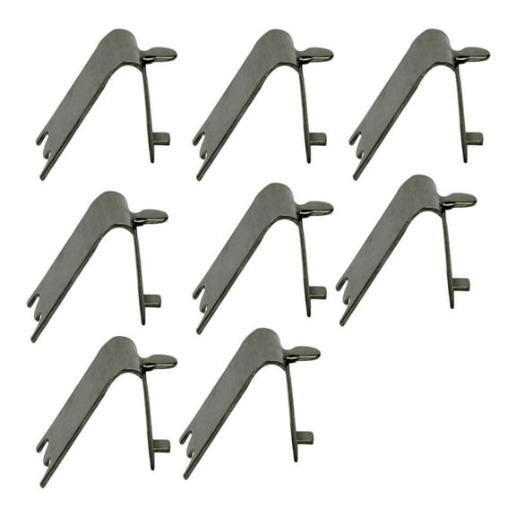 8Pc Stainless Steel Freezer Shelf Clips for Refrigerator Silver Square Support Clamps Cooler Organizer
