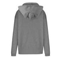 thumbnail image 5 of TKLPEHG Hoodies for Women Trendy Cute Cat Ear Hoodie Solid Color Hooded Sweatshirts Long Sleeve Pullover Loose Drawstring Streetwear Sweatshirt with Pockets (Gray,L), 5 of 5