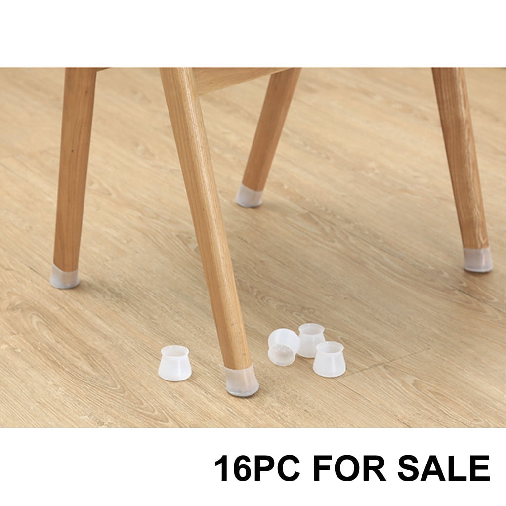 16x Silicone Chair Furniture Leg Feet Mat Protector Table Cap Cover Pad Non-slip 