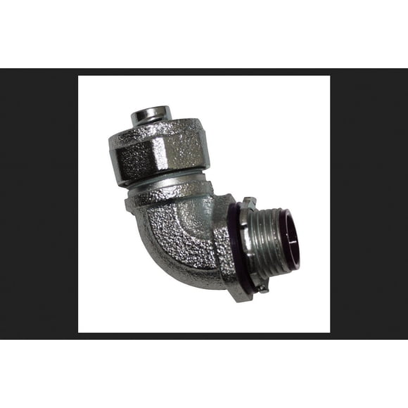 1 pulgada. Conector Sigma Electric de hierro galvanizado de 90 grados