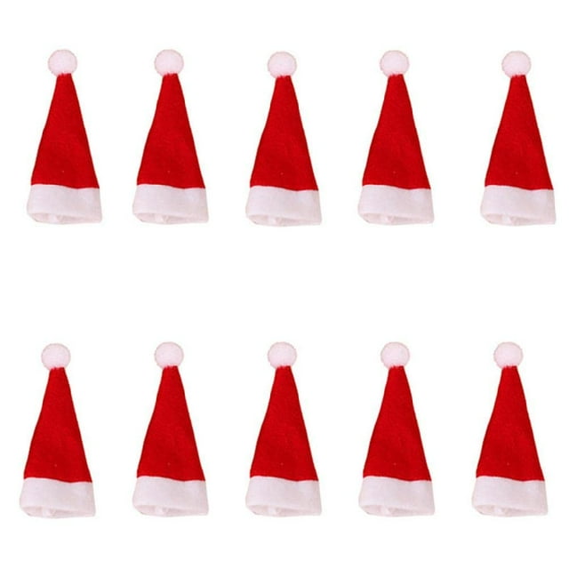 10 piezas de mini tapas de 2,37 x 4,72 pulgadas para decoración de botellas, artículo de decoración navideña para el hogar, Feliz Navidad