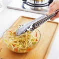 thumbnail image 6 of Stainless Steel Food Tongs with Silicone - Sliding Bar Cooking Clip, 6 of 8