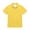 Yellow, variant on CQONEPT Teen Boys School Uniform Lapel Neck Tunic Top Casual Loose Fit Short Sleeve Shirts with Pockets Black 9 Years