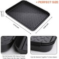 thumbnail image 2 of 3PCS Duty Shoe Mat Trays,Storage ,Dog Bowl or Bowl Mats Trap to Floor 13.7X10.8 Inch, 2 of 6