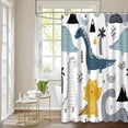 thumbnail image 2 of 4 Pcs Science Fiction Shower Curtain Sets with Rugs for Bathroom Decor,Astronaut Space Bathroom Shower Curtain Sets,Solar Eclipse Bathroom Sets with Shower Curtain and Rugs, 2 of 7