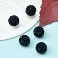 thumbnail image 2 of 5 pc Pave Disco Ball Beads Polymer Clay Rhinestone Beads Round Montana 10mm Hole: 1.5mm, 2 of 4