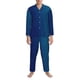 thumbnail image 3 of Balery teal blue Pijama para Hombre de Dos Piezas con Manga Larga, Conjunto de Dormir y Descanso Suave con Bolsillos-Large, 3 of 7