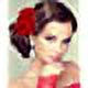 thumbnail image 4 of (Rojo) 2 piezas de pinza para el pelo con flor de rosa para mujer, accesorio para el pelo para mujeres y niñas, boda nupcial, 4 of 5