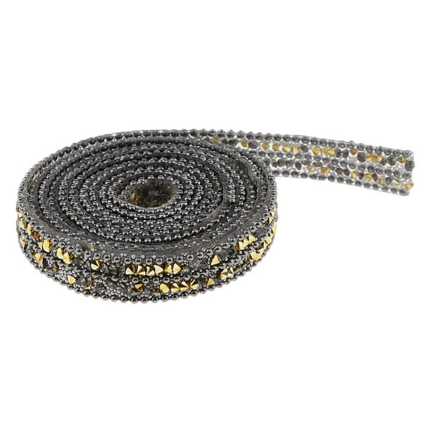 Adorno imitación, apliques de fajín de cristal para novia Cinturones de cristales de de imitación con de dorado BLESIY Cinta de diamantes de imitación de Cystal