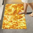 thumbnail image 2 of Bathroom Rug Mat Blaze Fire Flame Bath Mat Super Soft Absorbent Plush Shaggy Bath Rugs Non Slip Quick Dry Bath Carpet for Bathroom Floor Tub Shower, 24x16 Inches Home Decor Gifts, 2 of 5
