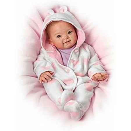 The Ashton - Drake Galleries Savana So Truly Real® Lifelike Baby Girl Doll Realistic Weighted Fully Poseable with Soft RealTouch® Vinyl Skin by Revered Master Doll Artist Ping Lau 18"-Inches