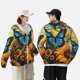 thumbnail image 4 of Balery Colorful Cloud Butterfly Sunflower Sudadera ligera de manga larga con capucha y protección solar UPF 50+ para hombre y mujer, ideal para pesca y running-X-Large, 4 of 7