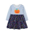 thumbnail image 2 of EnJoCho 2025 Girls Halloween Pumpkin Tutu Dress with Headband - Cute Long Sleeve Par𝗍y Outfit for Toddler Kids, European American Style Fall Dress Up Dress, 2 of 9