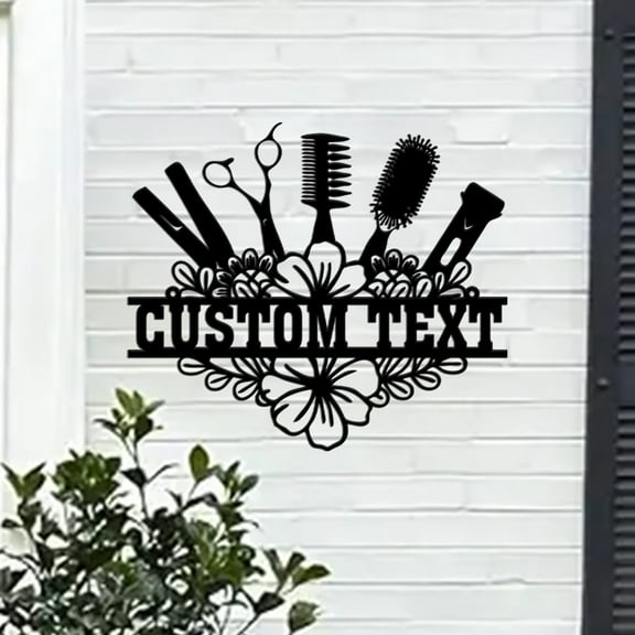 Custom Hairdresser Metal Sign, Hair Stylist Sign, Personalized Hairdresser Name Sign, Hair Salon Wall Art