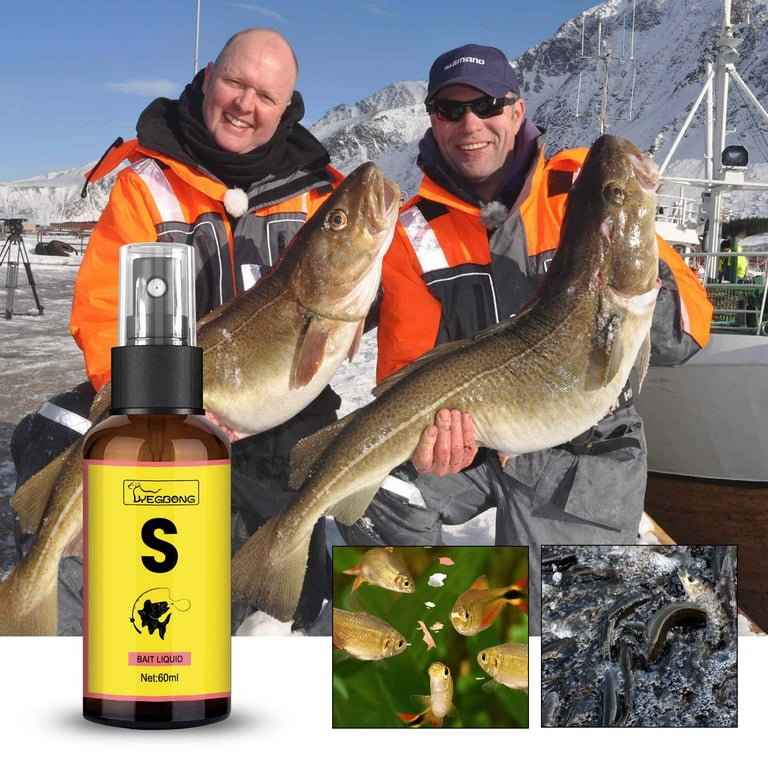 Bait Scent Fish Attractants for Baits, 2023 New Fishing Attractants, Fish Additive Spray, High Concentration Fish Bait Attractant Enhancer 60ml On
