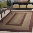thumbnail image 3 of Safavieh Braided 2'-0" x 3'-0" Hand Woven Rug in Brown / Green, 3 of 18