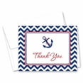 thumbnail image 2 of 50 Nautical Thank You Cards (Red & Navy), 2 of 4