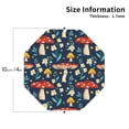 thumbnail image 3 of Bingfone Vintage Colorful Mushrooms Leather Drinks Coasters With Set Of 6,Suitable For Home Kitchen,Coffee Cup Coasters Home Gift, 3 of 9