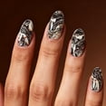 thumbnail image 6 of 4pcs Marble Texture Nail Stamping Plate Wave Stripe Nail Art Stamper French Line Nails Art Plates Stone Cracked Nails Design Stamp DIY, 6 of 7