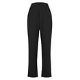 thumbnail image 4 of ManxiVoo Women Lightweight Soft Yoga Pants for Versatile Comfort in Casual Lounge and Sleepwear Style L Size Black, 4 of 5