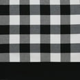 thumbnail image 4 of Woven Trends 2-Pack Semi Sheer Checkered Curtains, Rustic Farmhouse Gingham Curtains for Bedroom, Living Room, Kitchen, 2-Pack Panels, 42" W x 84" L, Black, 4 of 6