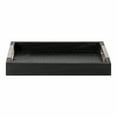 thumbnail image 3 of Kate and Laurel Heller Decorative Wood Tray, Black 12x16, 3 of 8