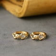 thumbnail image 4 of Fettero 14K Gold Plated Hoop Earrings Dainty Minimalist Fashion Jewelry for Women, 4 of 6