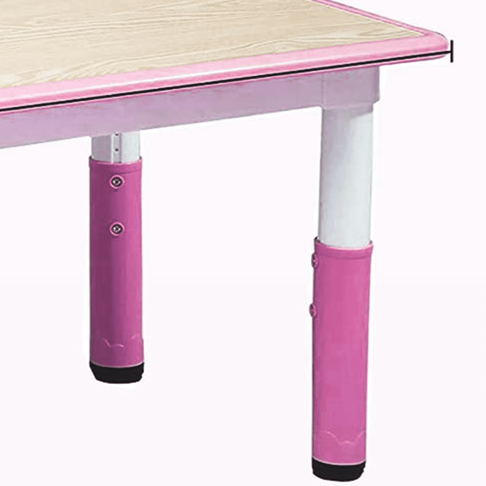 Kids Table & 6 Chairs Set, Height Adjustable Toddler Table and Chairs Set for Ages 2+, Graffiti Desktop, Non-Slip Legs, Children Activity Table for Daycare Classroom Home