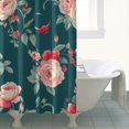 thumbnail image 4 of Pioneer Flower Shower Curtain 72x72in ,Bathroom Decorative Shower Curtains Set with 12 Hooks,Modern Waterproof Washable Shower Curtain, 4 of 5