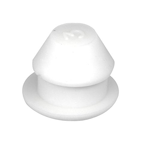 National Artcraft White Rubber Closure Stopper Plug Fits 1/2 Inch Hole for Coin Banks or Salt Shakers Pkg/100 