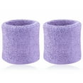 thumbnail image 6 of tasrioml 2Pcs Sports Wristband Solid Color Absorbent Cotton Breathable Quick Dry Sweatband for Tennis, 6 of 7