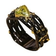 thumbnail image 2 of Fiudx Anillo Bicolor, Joyería de Metal de Moda, Accesorio Elegante y Personal, Perfecto para Fiestas, Uso Diario, Regalo para Mamás, Novias y Amigas, Elegante y con Estilo., 2 of 2