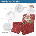 thumbnail image 5 of Garronmavis Christmas Santa Gifts Recliner Chair Covers with Storage Pocket Lazy Boy Recliner Covers Non-Slip Sofa Slipcover Stain Against Pet Protector Furniture Cover Easy to Install, 5 of 7