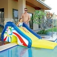 thumbnail image 2 of Northlight Yellow and Blue Pool Side Slide With an Attached Sprayer, 98-Inches, 2 of 5