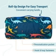 thumbnail image 5 of Wildkin Original Nap Mat for Toddler Boys and Girls, Ideal for Daycare and Preschool, Hypoallergenic, Phthalate and BPA Free, Roll-up Design (Jurassic Dinosaurs Blue), 5 of 9