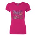 thumbnail image 2 of Wild Bobby, God Grant Me Serenity Courage and Wisdom Prayer Faith, Inspirational/Christian, Women Slim Fit Junior Tee, Raspberry, Large, 2 of 3