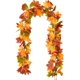 thumbnail image 5 of Guirnalda de arce otoñal - 5.9 pies / pieza Guirnalda de follaje de otoño artificial Decoración colorida de otoño para el banquete de boda en casa (color mezclado) Jormftte JQWJ193-2, 5 of 6