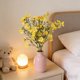thumbnail image 3 of Plantas Verdes Artificiales De Plástico Ramo de flores artificiales de ciruelo amarillo,arreglo floral de tela y plástico para decoración del hogar,bodas y hoteles (1 pieza) Rkxzt, 3 of 8