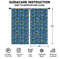 thumbnail image 2 of Blackout Kids Curtains,Cartoon Construction Vehicles Cones Blue Pattern Childrens Insulated Curtains Set Of 2,Bedroom Essentials,Toddler Room Decor 42"x84", 2 of 5