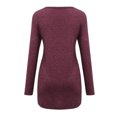 thumbnail image 4 of Hauts à Col Haut pour Femmes Mode Imprimé Manches Longues Blouse Col Rond Hauts Décontractés Hauts à Manches Longues Blouses à Manches Longues pour Femmes, 4 of 5