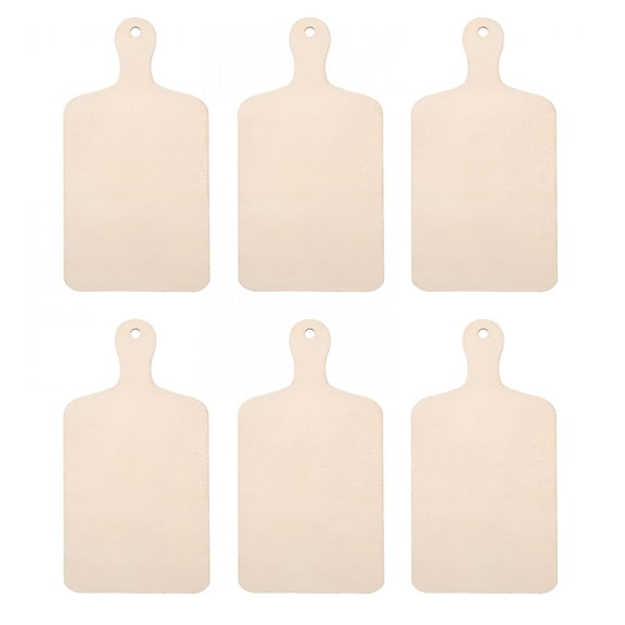 BPPEG 6 pcs Mini Wooden Cutting Boards with Handle,Small Chopping Boards for DIY Crafting,Kitchen Cooking,and Decor