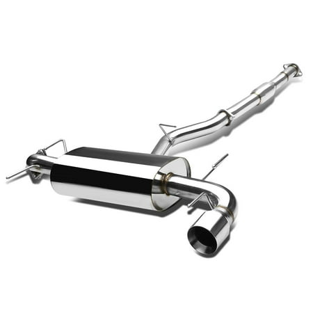 Subaru Dual Mufflers - For 2008 to 2014 Subaru Impreza WRX EJ25 G3 Stainless Steel 4