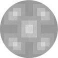 thumbnail image 1 of Ahgly Company Machine Washable Indoor Round Transitional Gunmetal Gray Area Rugs, 6' Round, 1 of 7
