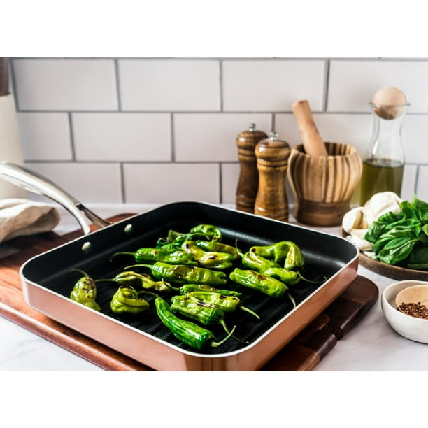 Gotham Steel 10.5 inch Copper Cast Grill Pan