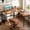 Rust, variant on EDX L Shaped Computer Desk Corner Desk, Gaming Table 50 inch PC Writing Study Desk for Home Office Dorm Small Space, Black