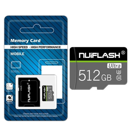 512GB Memory Card Class 10 Micro SD Card for Nintendo Switch, Android Smartphone,Digital Camera,Tablet and Drone