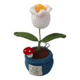 thumbnail image 2 of Teissuly Unique Knitted Decorative Potted Plants, Car Decoration, Crocheted Plants And Potted Plants Artificial Knitted Home Decoration Office Artificial Desk Plants Teissuly WER202311273603, 2 of 7