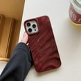 thumbnail image 4 of Water Ripple Pattern  for iPhone 12 Pro Max Phone Case,Cute Luxury Wave Shape Case for Women & Men, Soft TPU Shockproof Protective Cover for iPhone 12 Pro Max-Burgundy, 4 of 16